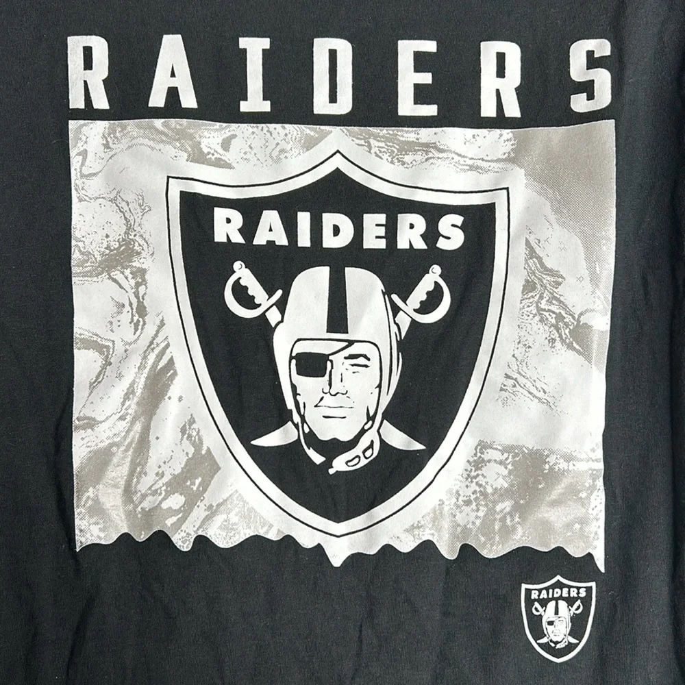 NWT NFL Youth XL Black Las Vegas Raiders T Shirt - Picture 2 of 8